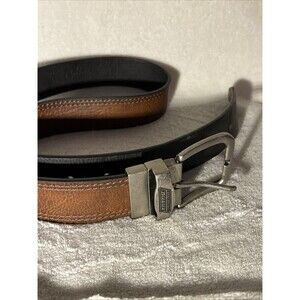 Dickies PU Coated Leather Belt Black Brown Men's Size 34 Reversible